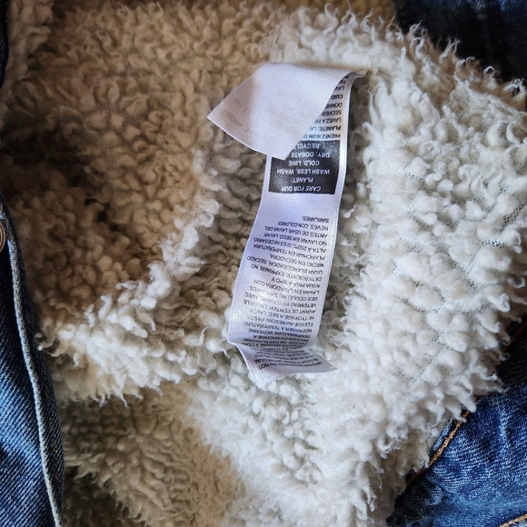 Levis Signature Gold Denim Blue Jean Jacket Mens Large - Picture 13 of 16